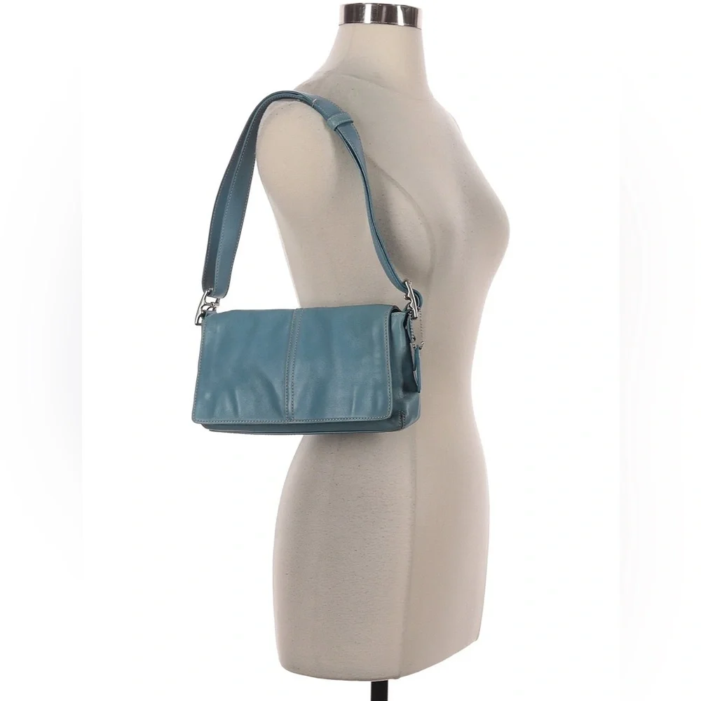 COACH Y2K ‘05 Hampton Demi Messenger Flap Convertible Strap X Body/Shoulder Bag - Picture 8 of 12